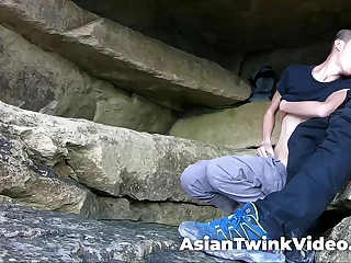 Young Interracial Gay Couple Fucking about Lagoon